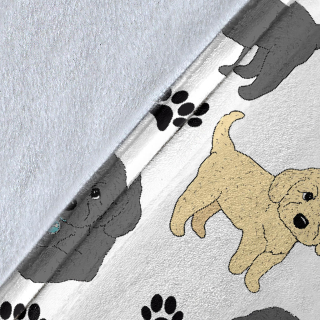 Labradoodle Paw Blanket