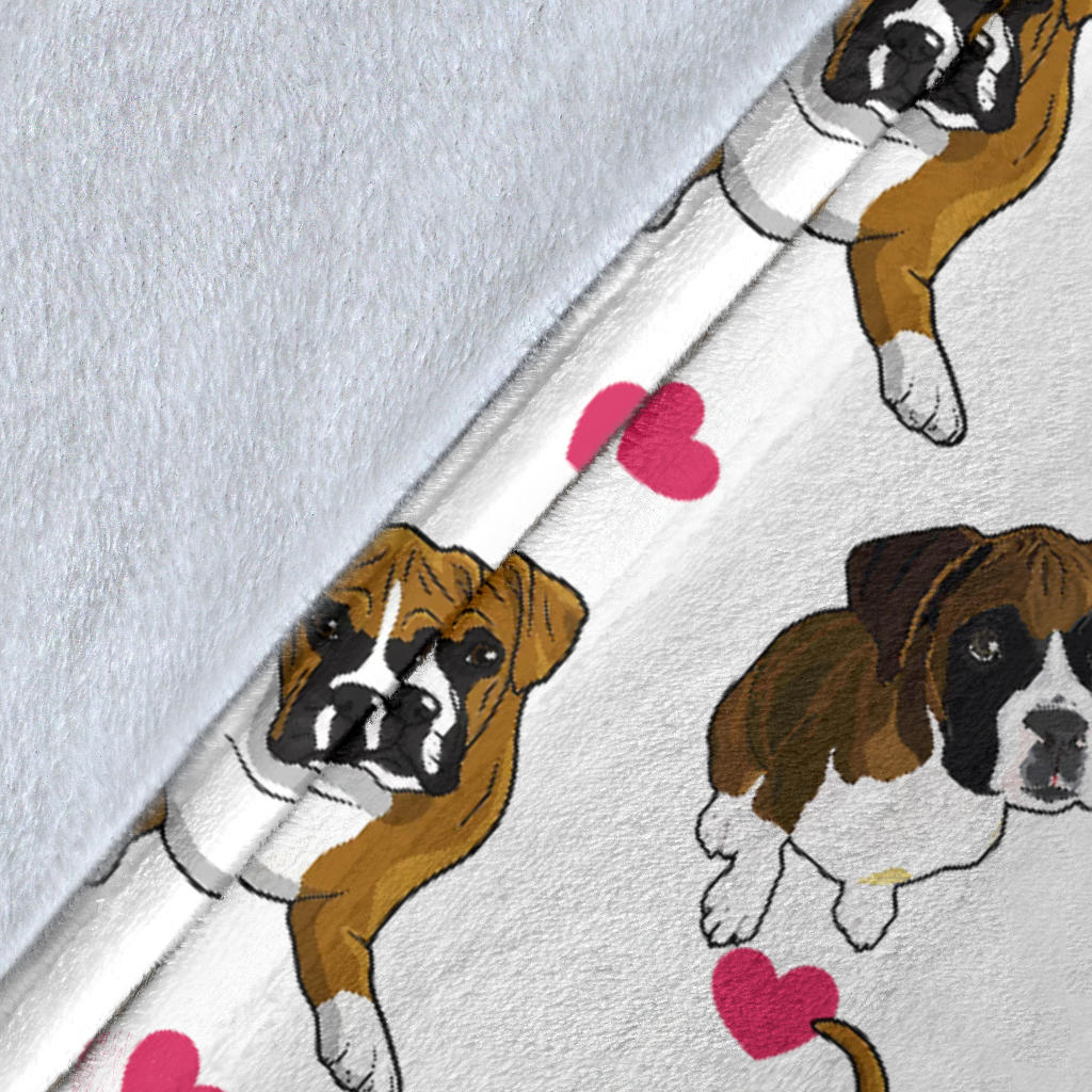 Boxer Heart Blanket