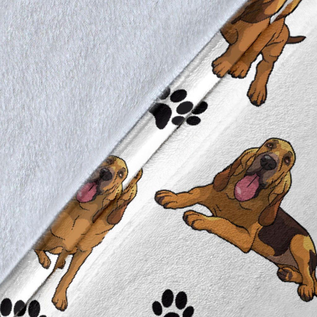 Bloodhound Paw Blanket
