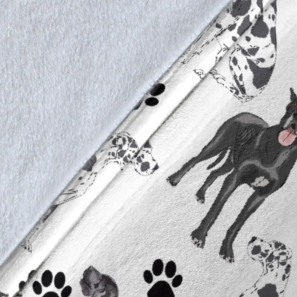 Great Dane Paw Blanket