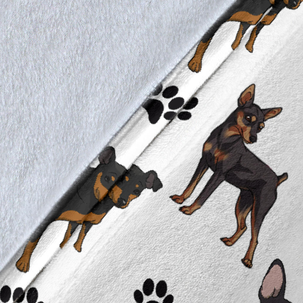 Miniature Pinscher Paw Blanket