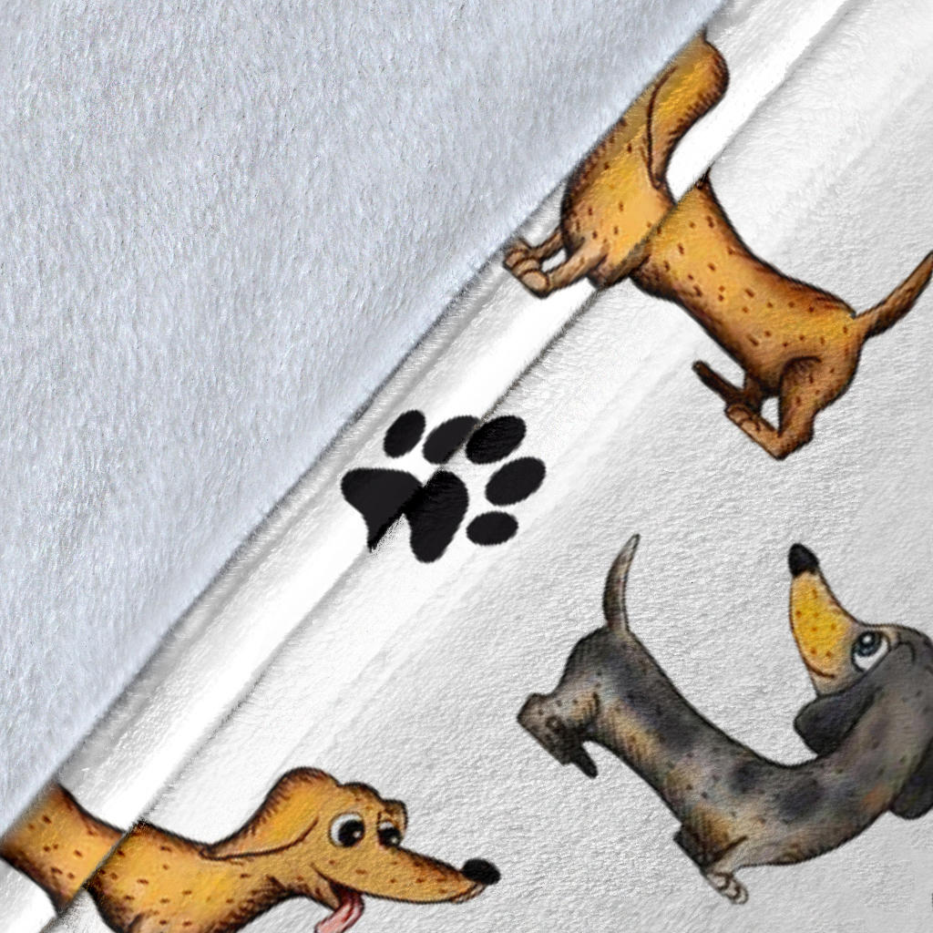 Dachshund Paw Blanket