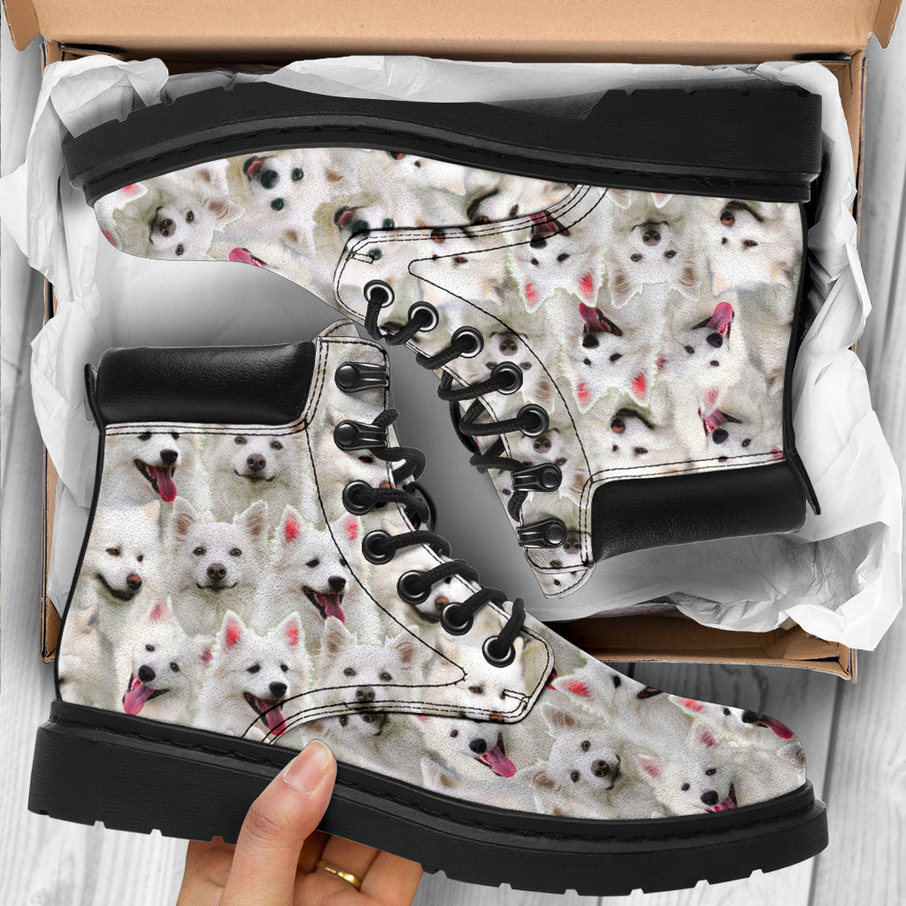 American Eskimo Dog Full Face All-Season Boots