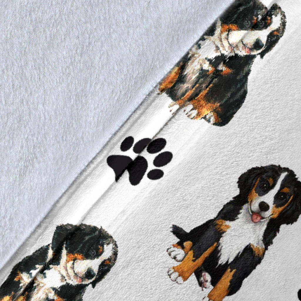 Bernese Mountain Paw Blanket