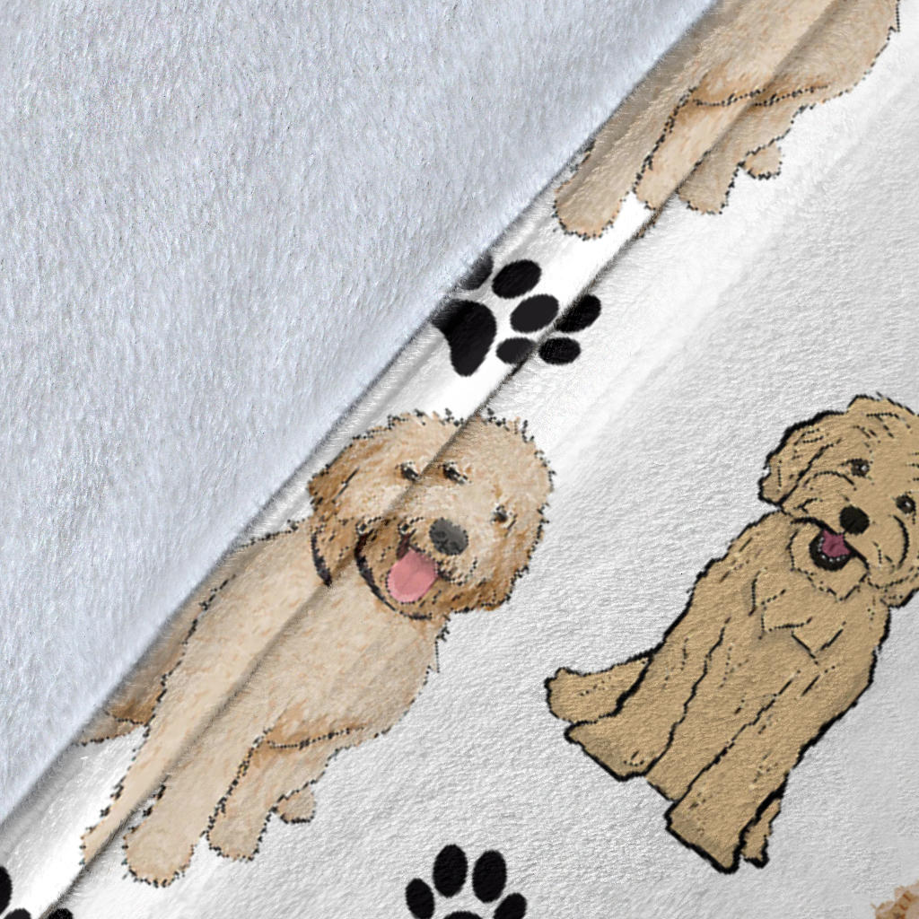 Australian Labradoodle Paw Blanket