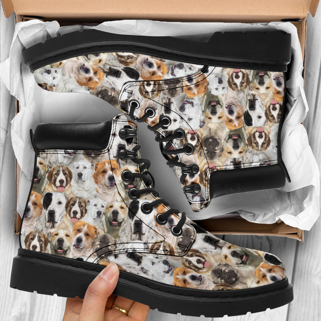 Central Asian Shepherd Dog Full Face All-Season Boots