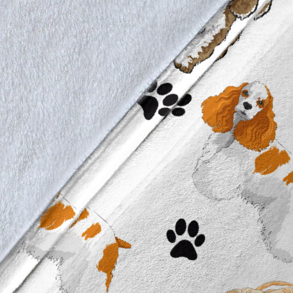 American Cocker Spaniel Paw Blanket