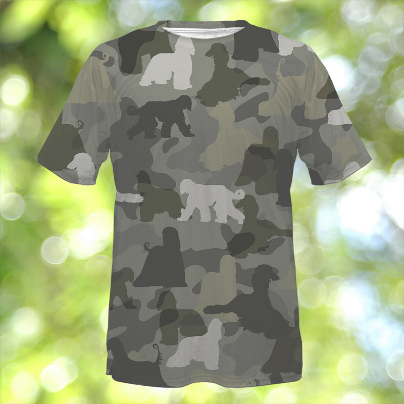 Afghan Hound Camo T-Shirt