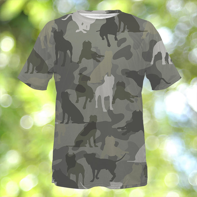 American Pit Bull Terrier Camo T-Shirt
