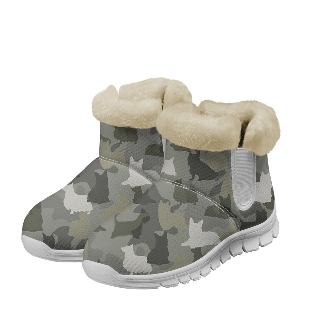 American English Coonhound Camo Snow Boots - Perfect For Winter