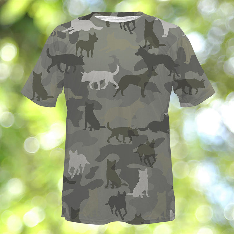 Australian Cattle Dog Camo T-Shirt