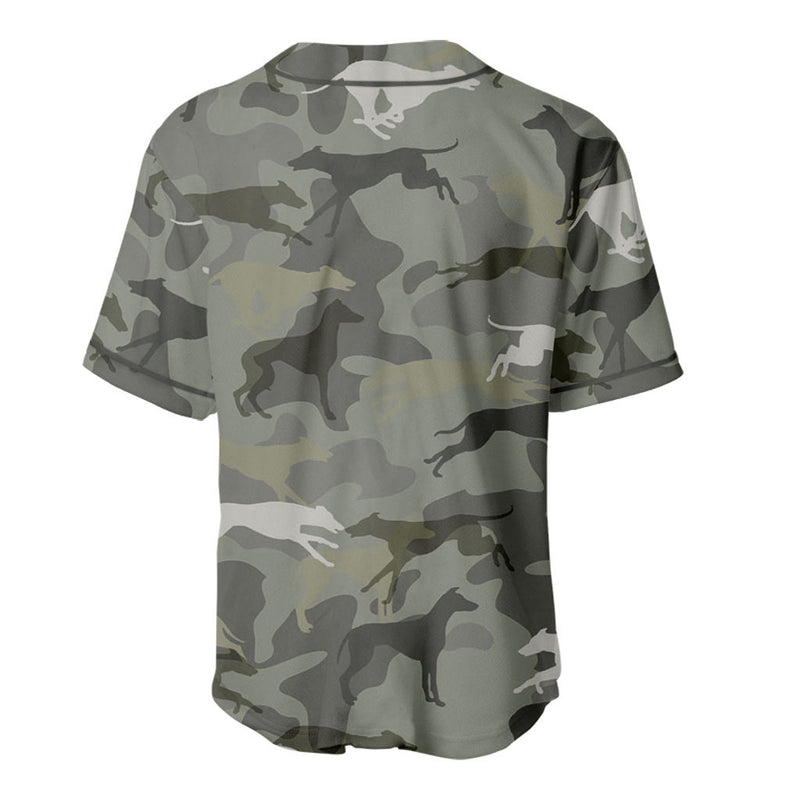 Azawakh Camouflage Baseball Jersey - Camo Pattern Dog Shirt