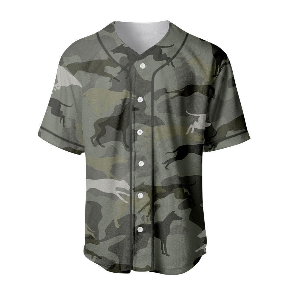 Azawakh Camouflage Baseball Jersey - Camo Pattern Dog Shirt