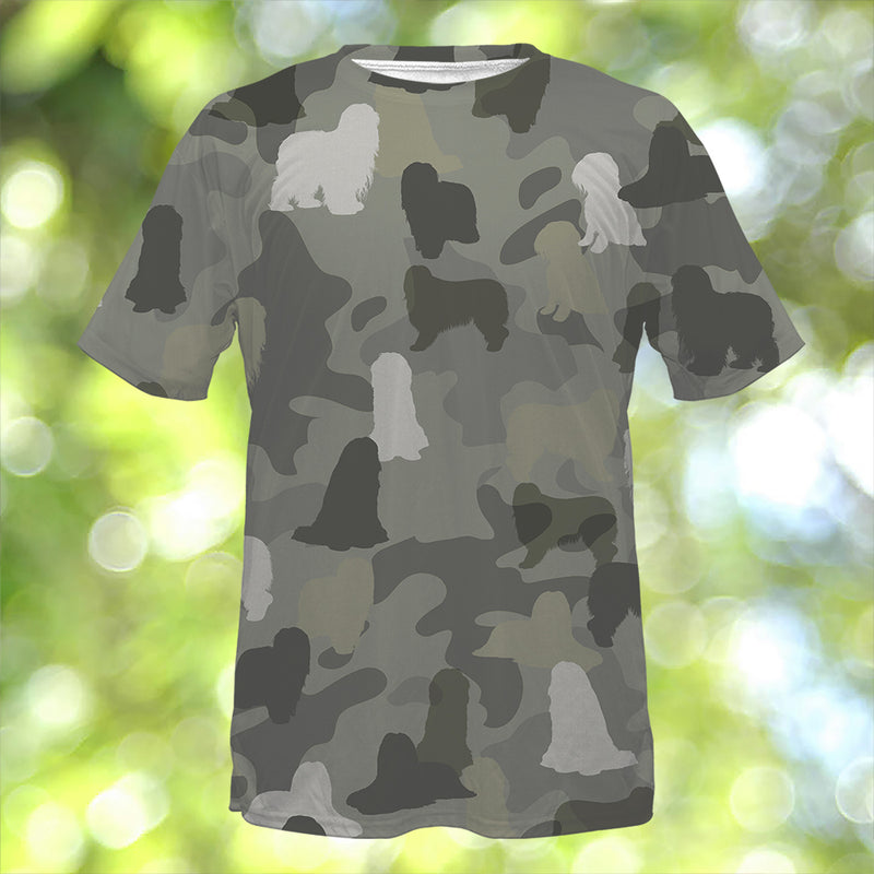 Bearded Collie Camo T-Shirt