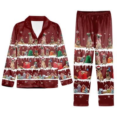 Belgian Malinois Snow Christmas Back