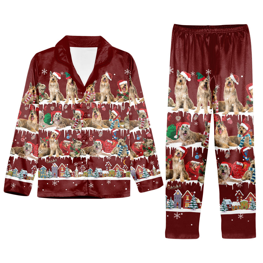 Matching Family Christmas Pajamas Set For Berger Picard Dog Lover