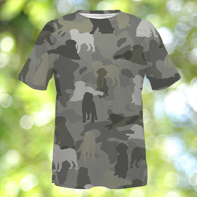 Bernese Mountain Dog Camo T-Shirt