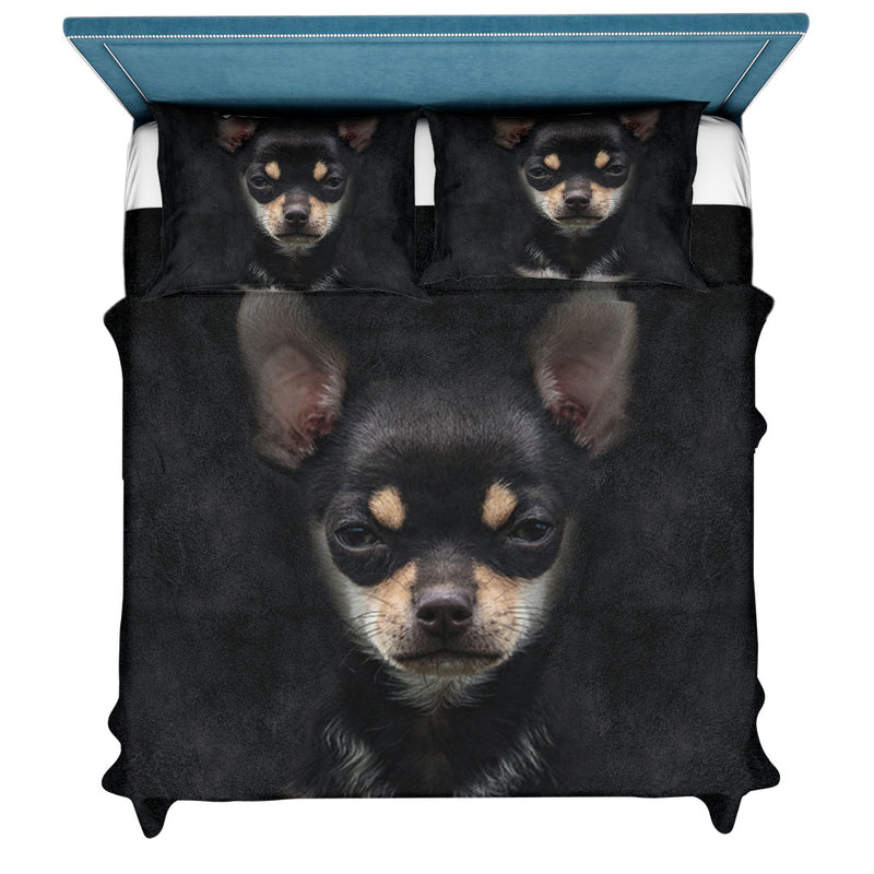 Black Chihuahua Face Hair Sweater Sweater