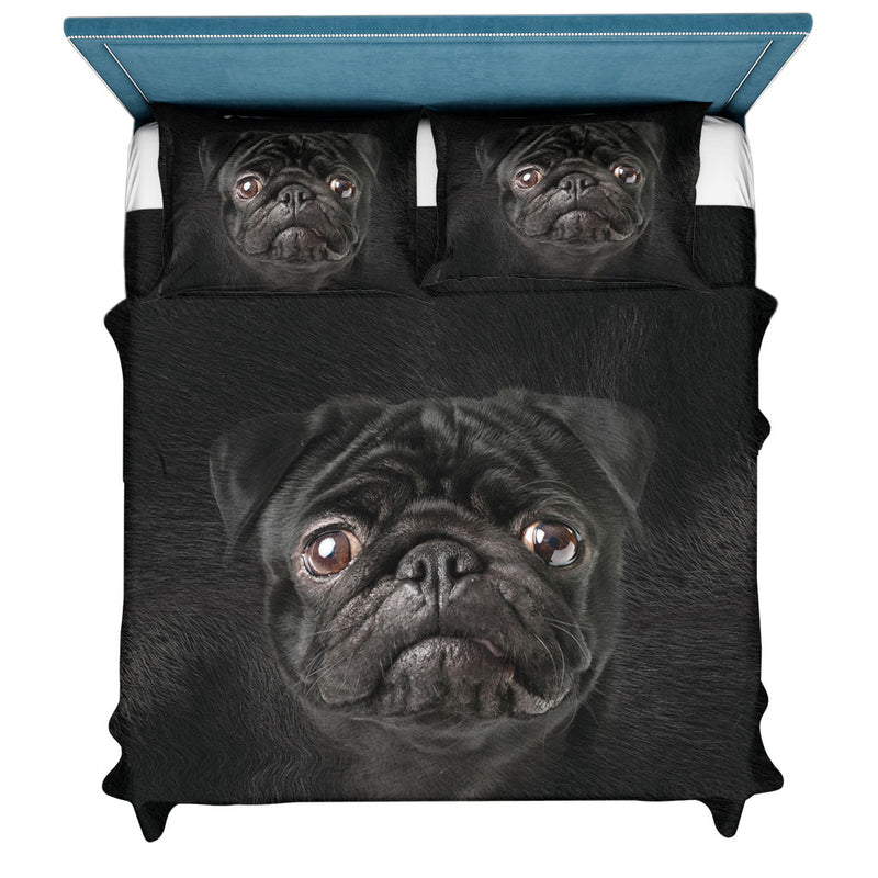 Black Pug Face Hair Sweater Sweater