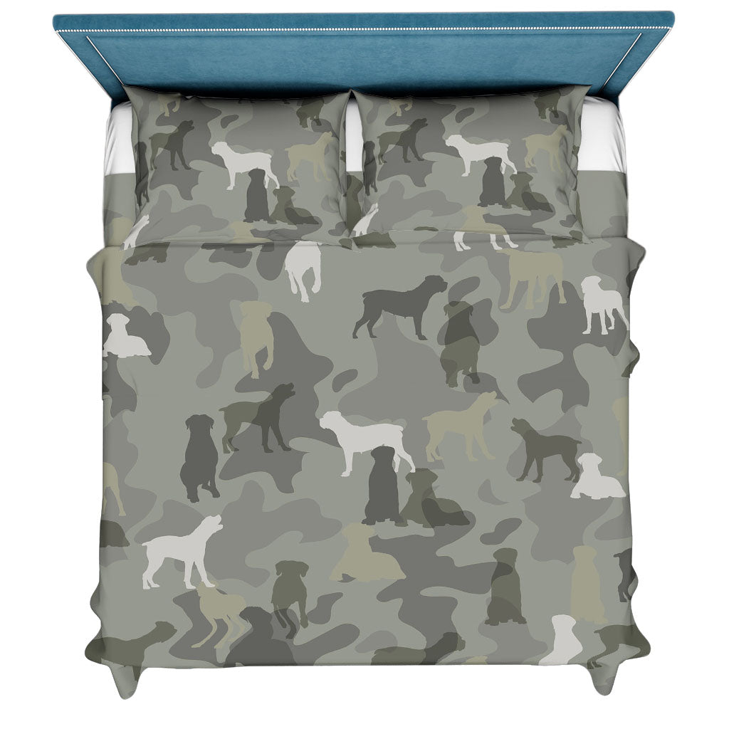 Boerboel Camo Bedding Set - Camouflage Dog Bedding Set