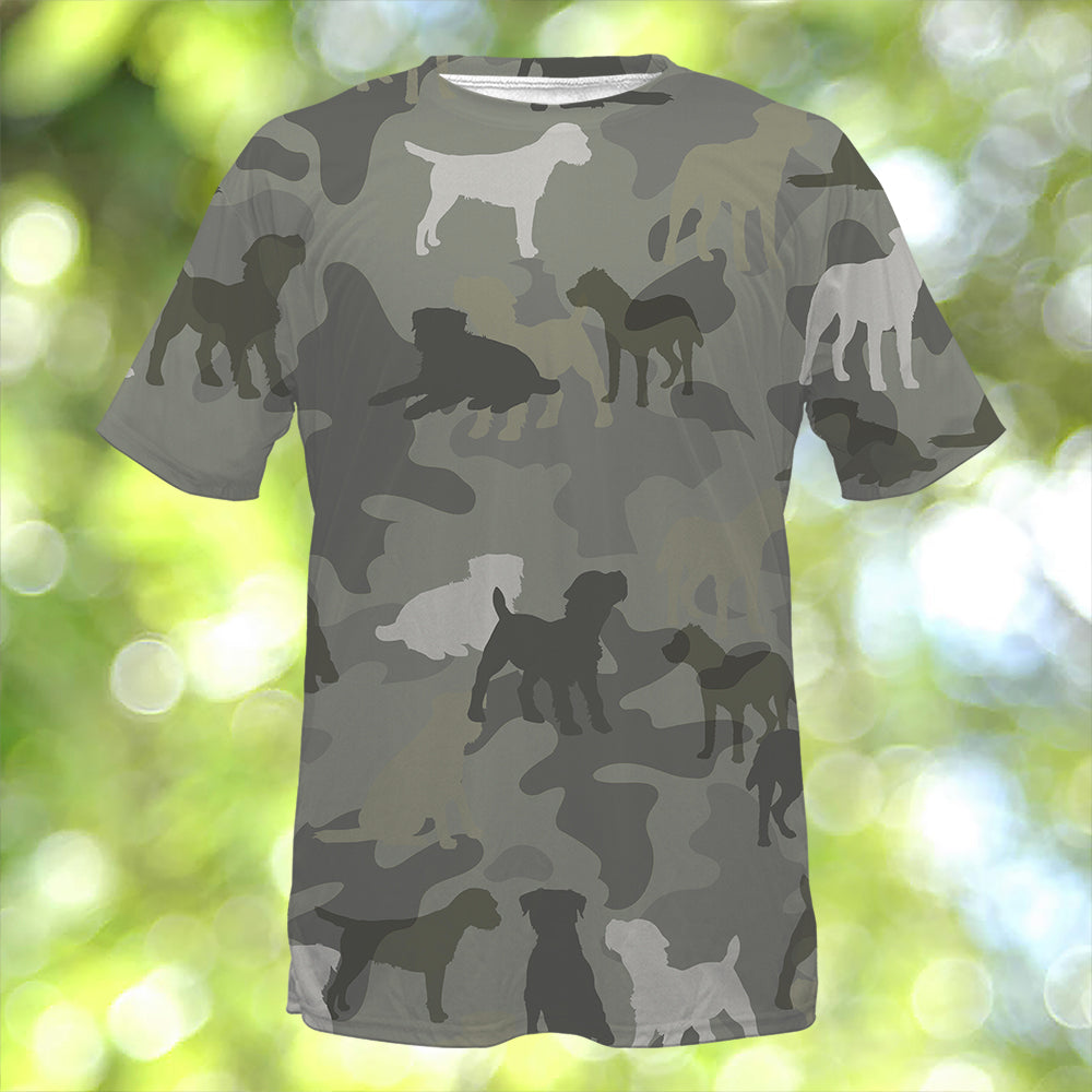 Border Terrier Camo T-Shirt