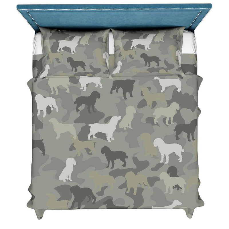 Boykin Spaniel Camo Bedding Set - Camouflage Dog Bedding Set