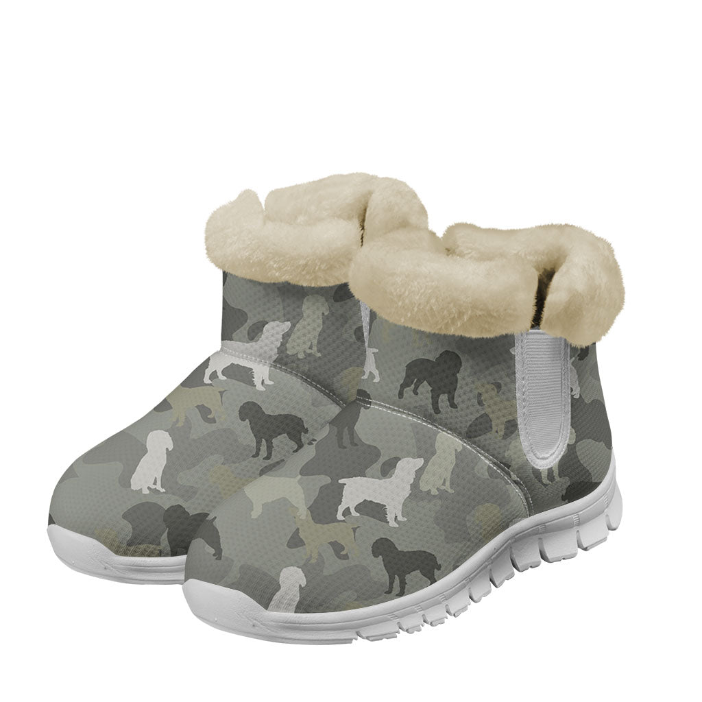 Boykin Spaniel Camo Snow Boots - Perfect For Winter