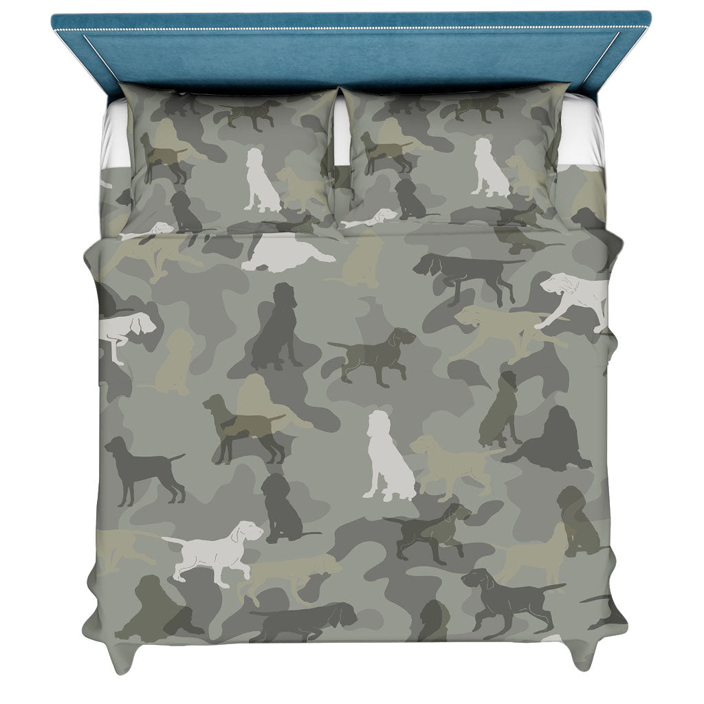 Bracco Italiano Camo Bedding Set - Camouflage Dog Bedding Set