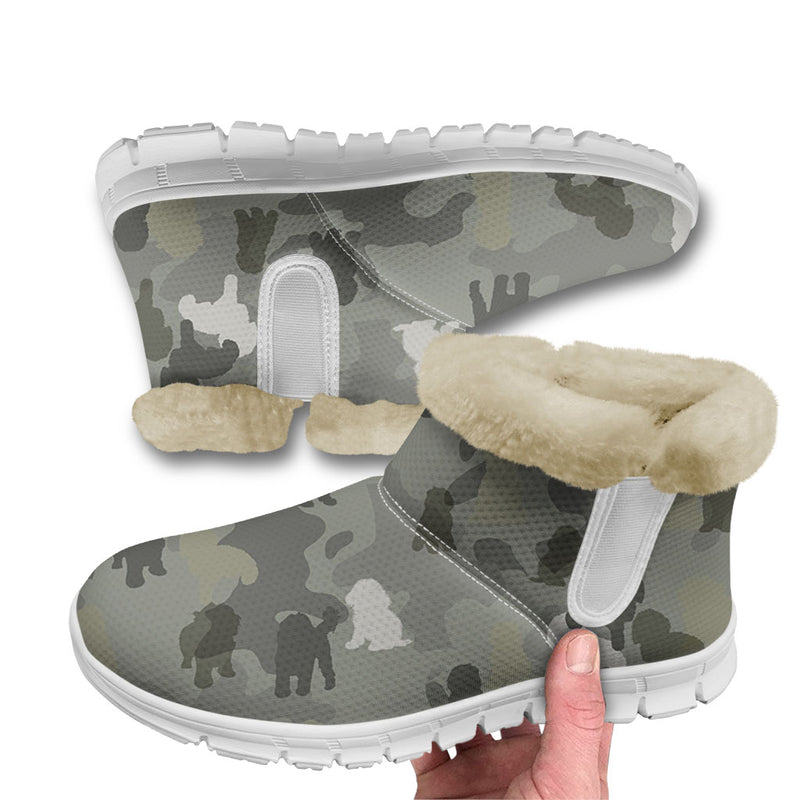 Cavoodle Camo Snow Boots - Perfect For Winter