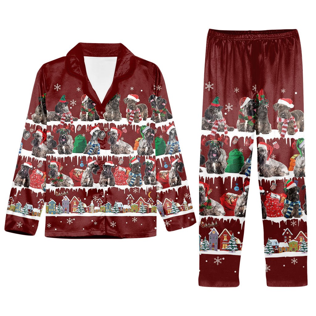 Matching Family Christmas Pajamas Set For Cesky Terrier Dog Lover