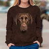 Chocolate Lab - Face Hair - Premium Sweater