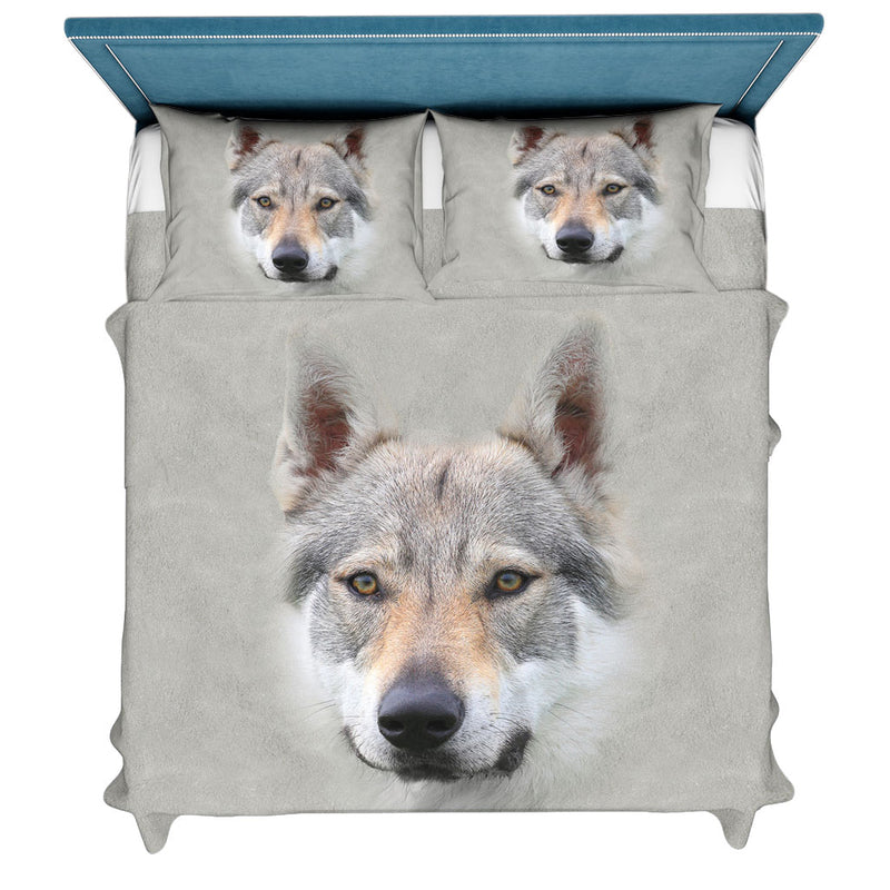 Czechoslovakian Wolfdog Bedding Set - Soft And Cozy Dog Lovers Gift