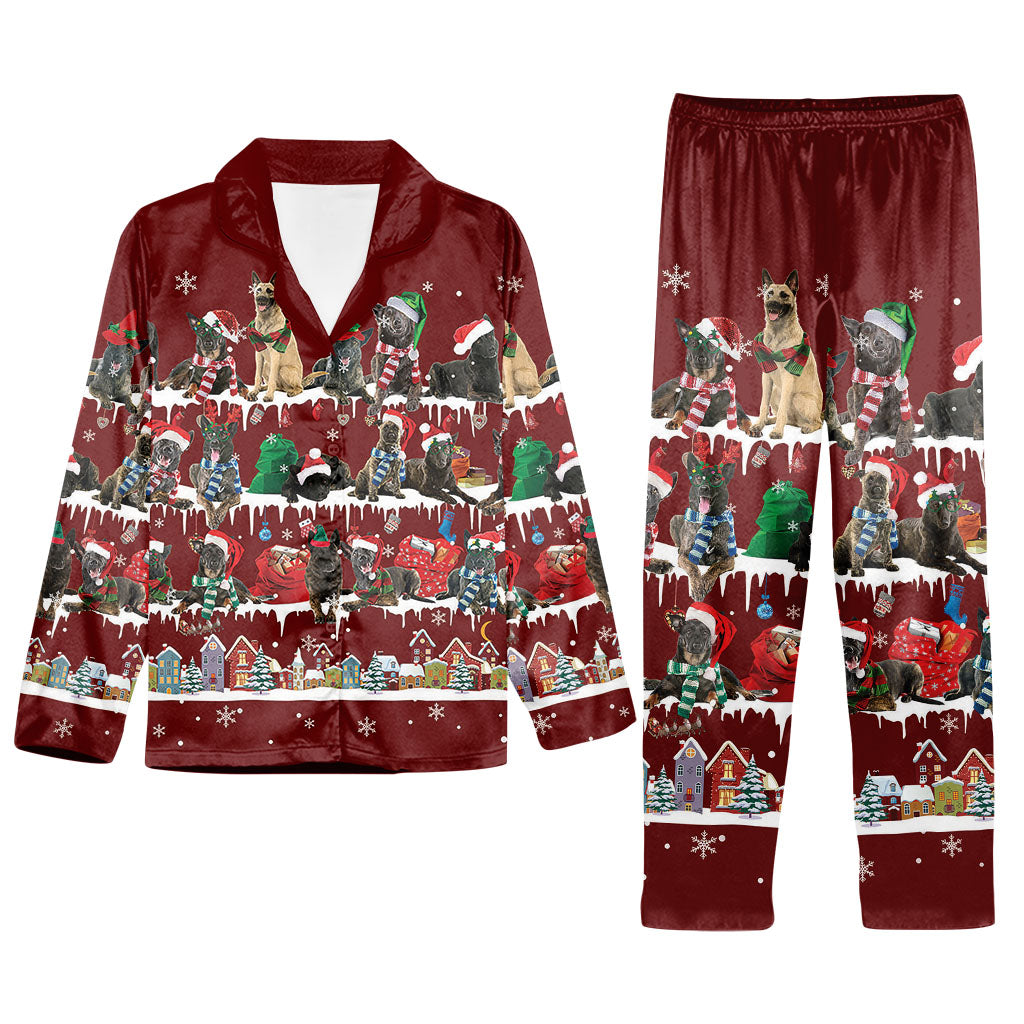 Matching Family Christmas Pajamas Set For Dutch Shepherd Dog Lover