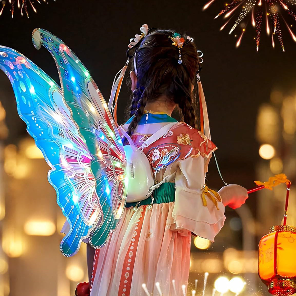 Enchanting LED Butterfly Wings | Light-Up Fairy Costume Accessory