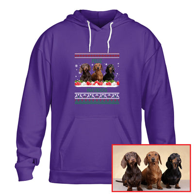 Feliz Navidog Christmas Shirt with Dog Photo Design