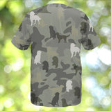 German Longhaired Pointer Camo T-Shirt