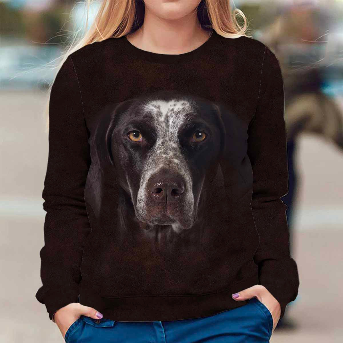 German Shorthaired Pointer Face Hair Premium Sweater Dream Come True Chanel