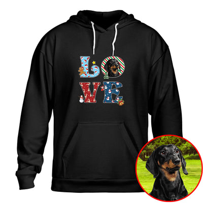 Dog Photo Christmas Shirt - Custom Holiday Gift For Pet Lovers