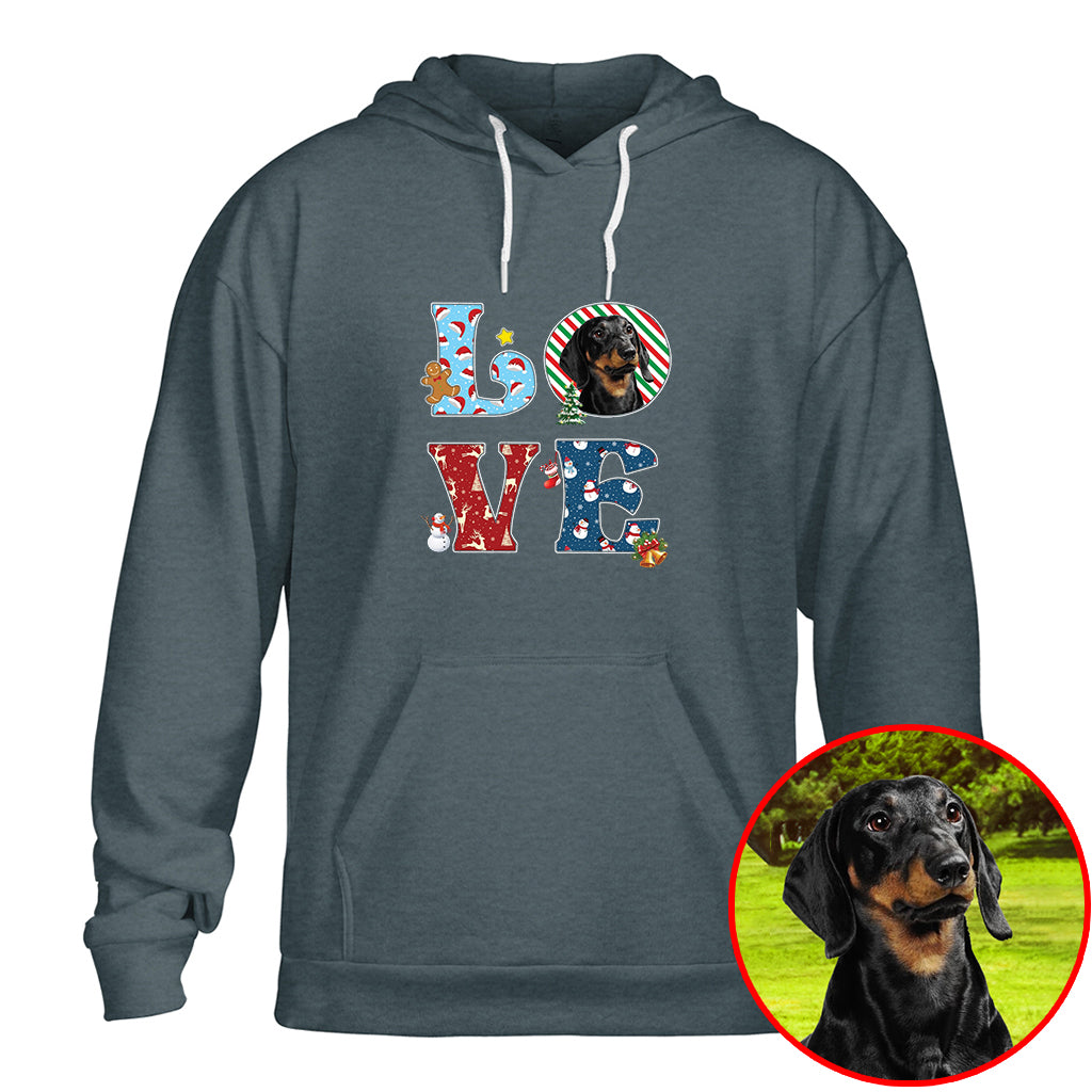 Dog Photo Christmas Shirt - Custom Holiday Gift For Pet Lovers