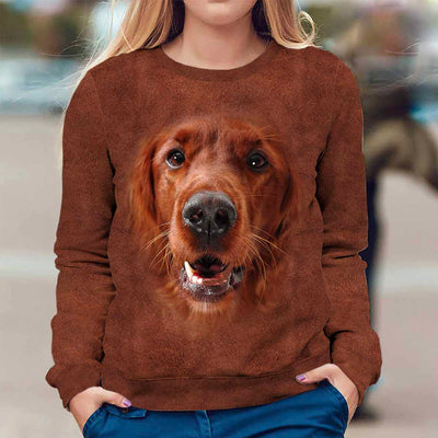 Irish Setter (Red Setter) - Face Hair - Premium Sweater