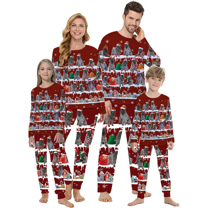 Family Christmas Pajamas Set - Kerry Blue Terrier Pajamas For Adult/Kid