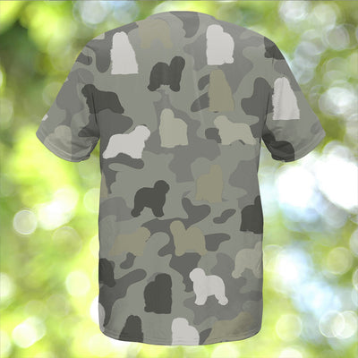 Old English Sheepdog Camo T-Shirt