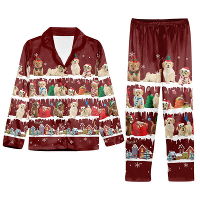 Poochon Snow Christmas Back