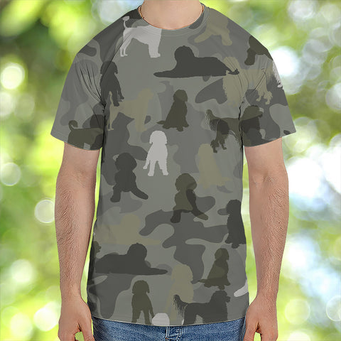 Portuguese Water Dog Camo T-Shirt