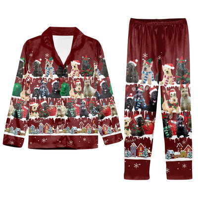 Scottish Terrier Snow Christmas Back