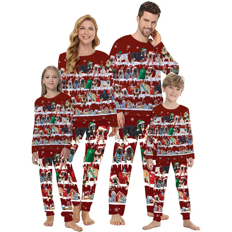 Family Christmas Pajamas Set - Spanish Mastiff Dog Pajamas For Adult/Kid