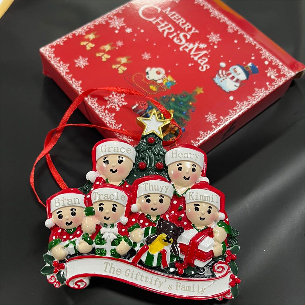 Personalized Family Christmas Ornaments Custom Resin Ornaments For Families