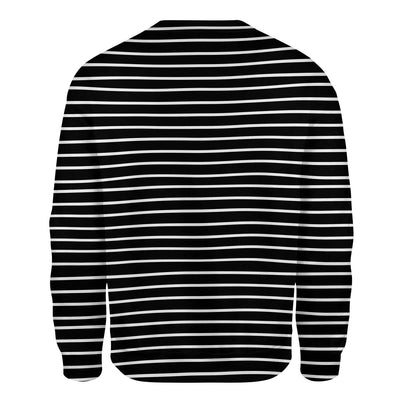 Black Toy Poodle - Stripe - Premium Sweater