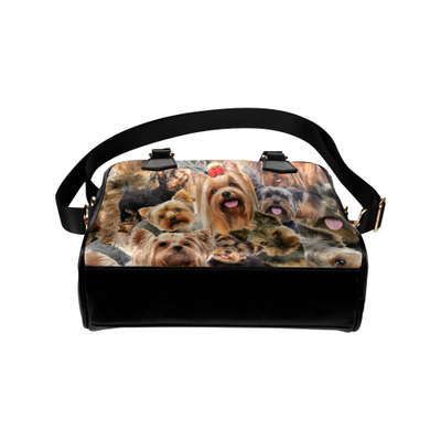 Yorkshire Terrier Face Shoulder Handbag