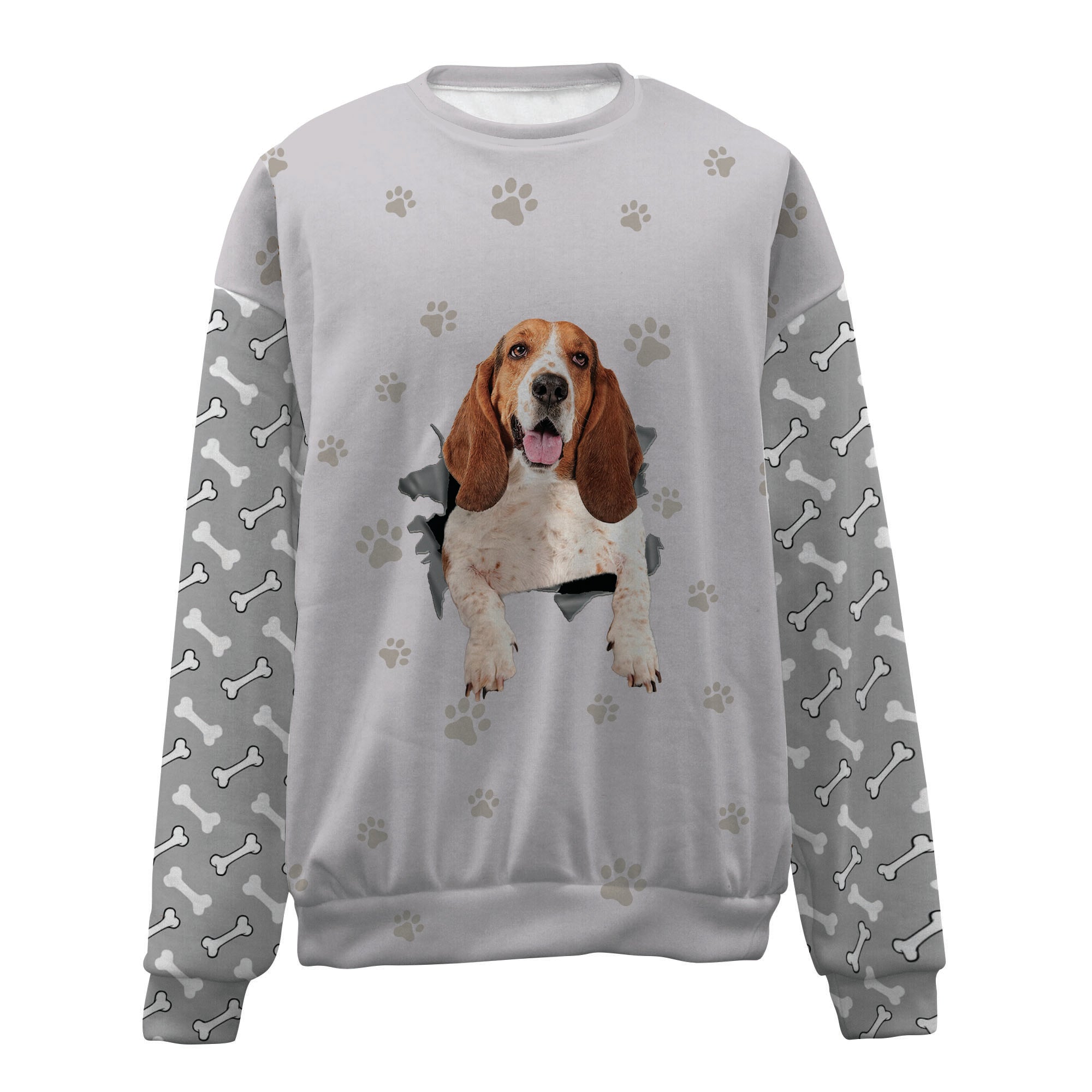 Basset Hound-Paw And Pond-Premium Sweater